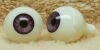 Глаза для кукол - Акриловые "Живой взгляд" - 8мм 08-DARK-VIOLET