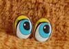 Глаза для игрушек - рисованные ГО-25-23 Глаза овальные 25мм