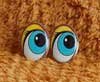 Глаза для игрушек - рисованные ГО-25-73 Глаза овальные 25мм