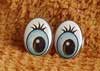 Глаза для игрушек - рисованные ГО-30-68.1 Глаза овальные 30мм