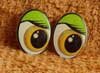 Глаза для игрушек - рисованные ГО-45-58 Глаза овальные 45мм
