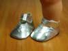 Обувь для кукол. N05 Туфли серебрянные для кукол