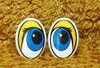 Глаза для игрушек - рисованные Г3-Р Глаза 30х22мм