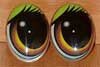 Глаза для игрушек - рисованные go-25-3 Глаза овальные