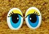 Глаза для игрушек - рисованные Р-22А Глаза 30х22мм