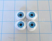 Глаза для фарфоровых кукол - 7*9мм (Аква-голубые)