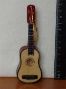 Кукольная гитара 12см - дерево