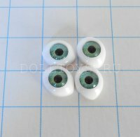 Глаза для фарфоровых кукол - 7*9мм (Зеленые)