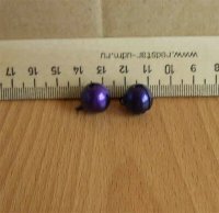 Бубенцы круглые - 13мм фиолет