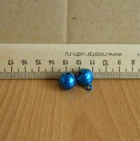 Бубенцы круглые - 13мм синие
