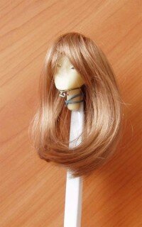 Кукольный парик ручной работы, марки ELITE - А2110-27D (13-15см)