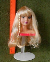 Кукольный парик марки ЛЮКС - BL-008-BLOND (23-25см)