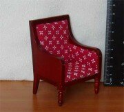 Мебель для кукол - Кресло красное