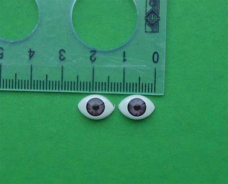 Глаза для кукол - Акриловые - 12x8мм 08-DARK-VIOLET Глаза для кукол - Акриловые - 12x8мм 08-DARK-VIOLET