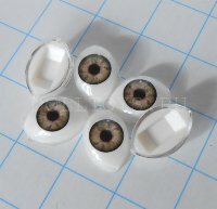 Глаза для кукол, акриловые - 12x8мм (03-GREEN) 