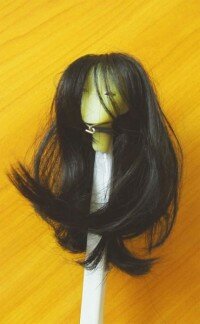 Кукольный парик ручной работы, марки ELITE - А2138-1 (13-15см)