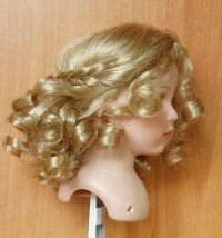 Кукольный парик ручной работы, марки ELITE - А997-24T (23-25cm)