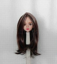Парик для куклы, ручной работы, ELITE - А2127-33/pink (15-17cm)