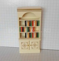 Мебель для кукол - Книжный шкаф, белый 1