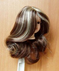 Кукольный парик ручной работы, марки ELITE - А2131-KB33/KB88 (15-17cm)