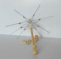 Каркас зонтика для куклы, складной, 23х15см