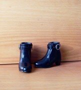 Ботинки для кукол BJD 34 черные (1/3) 7,5см