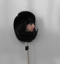 Парик для куклы, ручной работы, ELITE - А2141-black (15-17см)